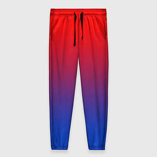 Женские брюки Красный и синий градиент / 3D-принт – фото 1