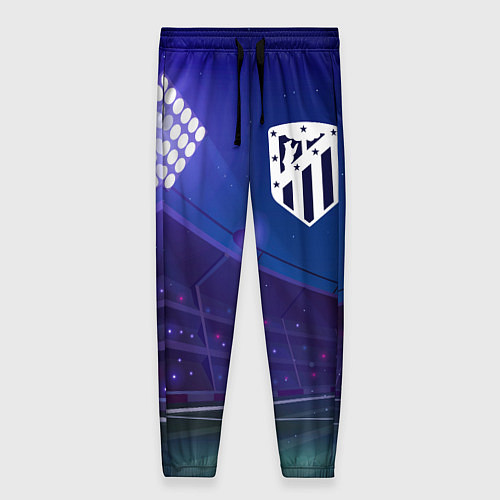 Женские брюки Atletico Madrid ночное поле / 3D-принт – фото 1