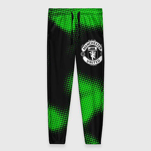 Женские брюки Manchester United sport halftone / 3D-принт – фото 1