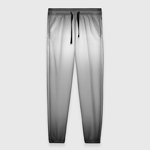 Женские брюки Градиент чёрно-серый / 3D-принт – фото 1