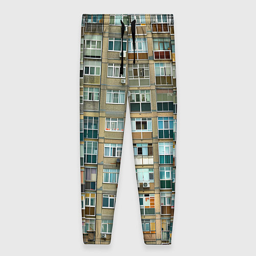 Женские брюки Панельный дом / 3D-принт – фото 1