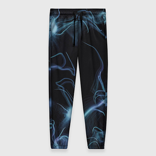 Женские брюки Синие неоновые молнии / 3D-принт – фото 1