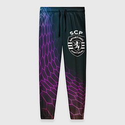 Брюки женские Sporting футбольная сетка, цвет: 3D-принт