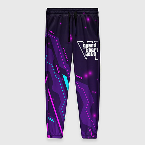 Женские брюки GTA6 neon gaming / 3D-принт – фото 1