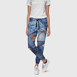 Брюки женские Vanguard jeans patchwork - ai art, цвет: 3D-принт — фото 2