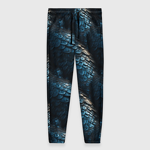 Женские брюки Синяя стальная броня / 3D-принт – фото 1