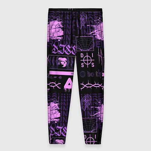 Женские брюки Underground pattern color / 3D-принт – фото 1