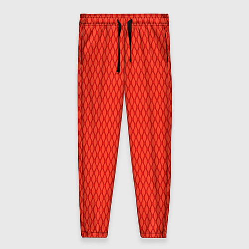 Женские брюки Сочный красный паттерн сетка / 3D-принт – фото 1