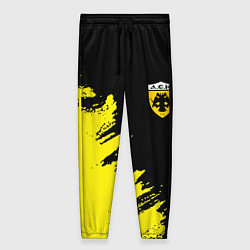 Брюки женские AEK sport color yellow, цвет: 3D-принт