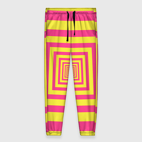Женские брюки Желтые квадраты трансформация / 3D-принт – фото 1