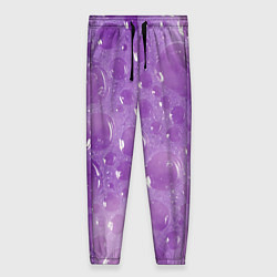 Брюки женские Фиолетовая пена, цвет: 3D-принт