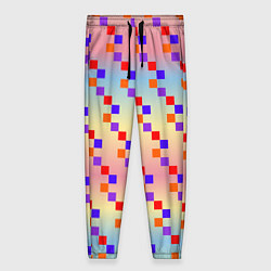 Брюки женские Тетрис импровизированный, цвет: 3D-принт