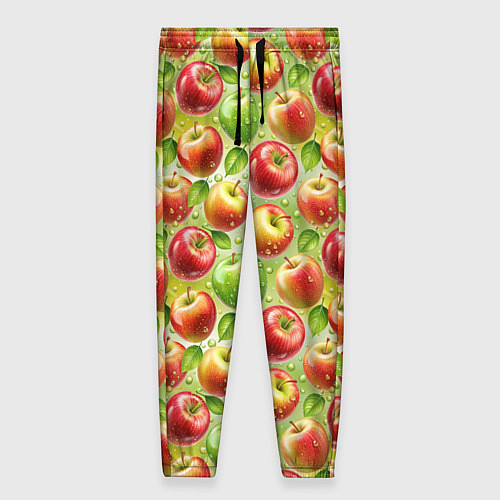 Женские брюки Натуральные яблоки паттерн / 3D-принт – фото 1
