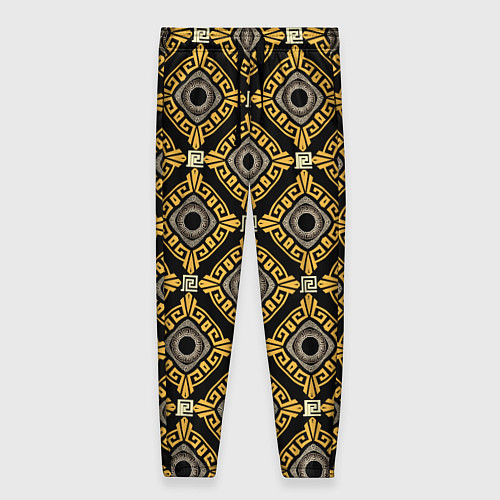 Женские брюки Греческий орнамент меандр / 3D-принт – фото 1