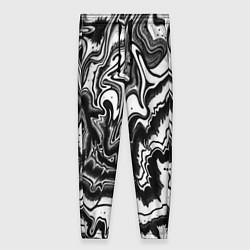 Женские брюки Черно-белая абстракция суминагаши