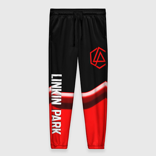 Женские брюки Linkin park geometry line steel / 3D-принт – фото 1