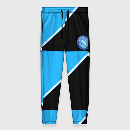 Женские брюки Napoli fc geometry blue / 3D-принт – фото 1