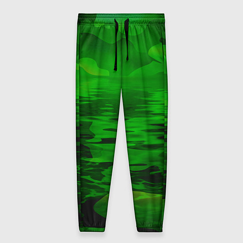 Женские брюки Камуфляж с водой / 3D-принт – фото 1