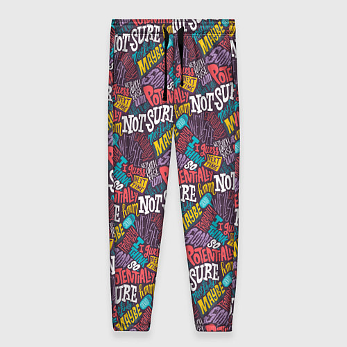 Женские брюки Сомнения / 3D-принт – фото 1