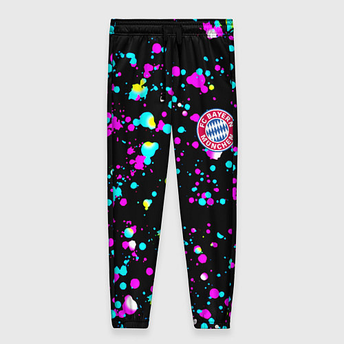 Женские брюки Бавария Мюнхен неоновые краски / 3D-принт – фото 1