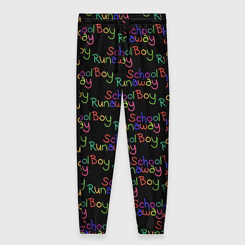 Женские брюки Logo - Schoolboy Runaway pattern / 3D-принт – фото 1