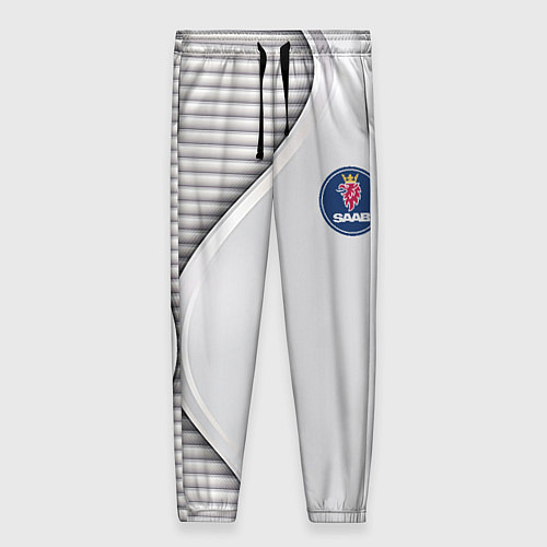 Женские брюки Saab metal texture / 3D-принт – фото 1