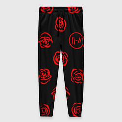 Женские брюки Twenty one pilots rose pattern