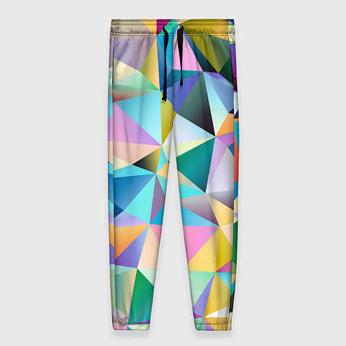 Женские брюки Полигональная текстура / 3D-принт – фото 1