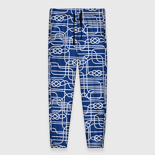 Женские брюки Паттерн с узлами водопроводного лабиринта / 3D-принт – фото 1