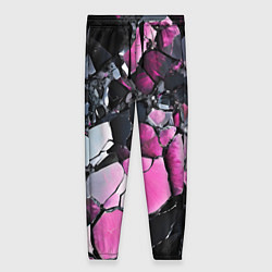 Женские брюки Чёрно-розовый камень