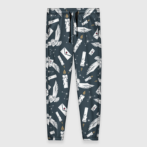 Женские брюки Гарри Поттер - паттерн c Буклей и письмом / 3D-принт – фото 1