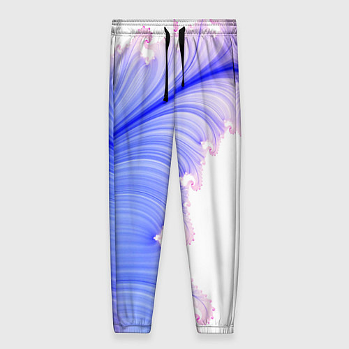 Женские брюки Узоры неон фрактал / 3D-принт – фото 1