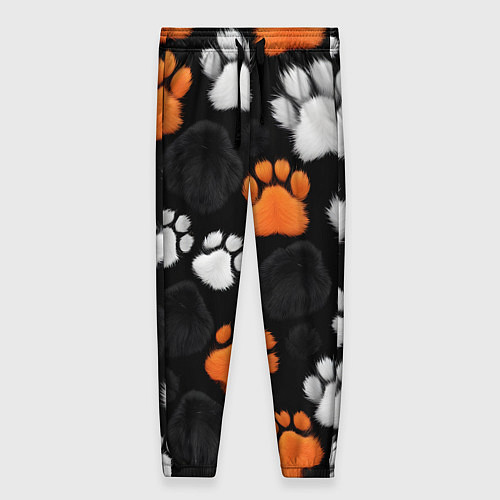 Женские брюки Мохнатые лапки / 3D-принт – фото 1