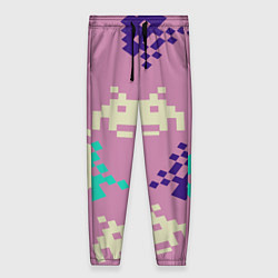 Брюки женские Пиксели фильтр, цвет: 3D-принт