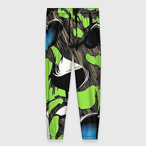 Женские брюки Объемный камуфляж из слоев / 3D-принт – фото 1