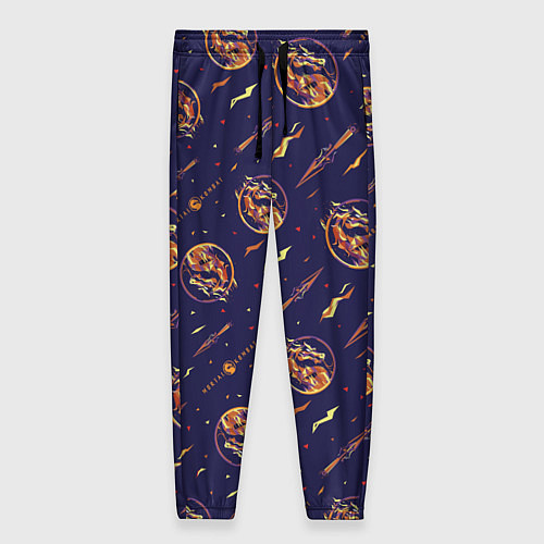 Женские брюки Mortal Kombat logo pattern / 3D-принт – фото 1