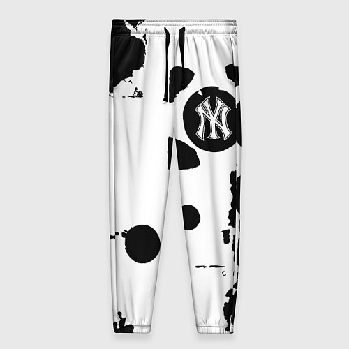 Женские брюки New York yankees - baseball team pattern / 3D-принт – фото 1