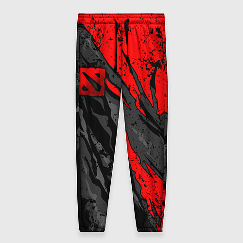 Женские брюки Дота 2 - красная абстракция / 3D-принт – фото 1
