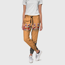 Брюки женские Пять спортивных кроликов, цвет: 3D-принт — фото 2