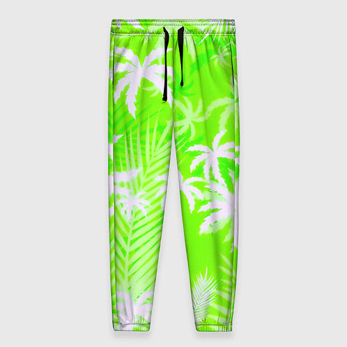 Женские брюки Кислотные тропики / 3D-принт – фото 1