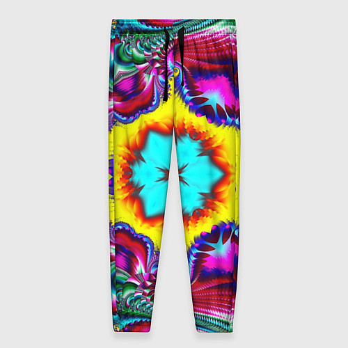 Женские брюки Абстракция узор фракталы / 3D-принт – фото 1