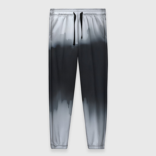 Женские брюки Разводы черной краски / 3D-принт – фото 1