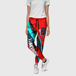 Брюки женские Rainbow six геометрия полосы, цвет: 3D-принт — фото 2
