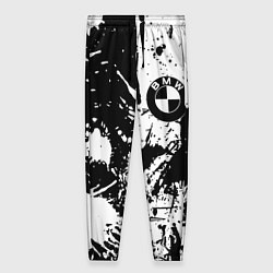 Женские брюки BMW черно белые краски
