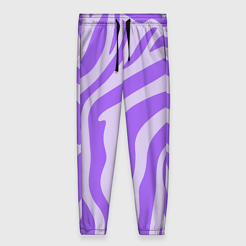 Женские брюки Лавандовый тигровый паттерн / 3D-принт – фото 1