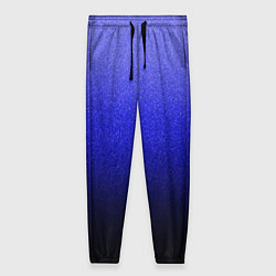 Брюки женские Градиент индиго из синего в чёрный, цвет: 3D-принт