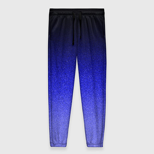 Женские брюки Градиент индиго из чёрно в синий текстура крошка / 3D-принт – фото 1