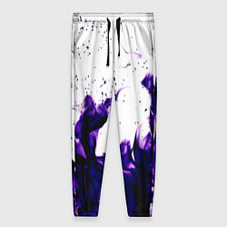 Брюки женские Фиолетовый огонь текстура, цвет: 3D-принт