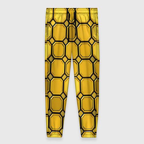 Женские брюки Золотой паттерн / 3D-принт – фото 1