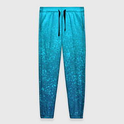 Брюки женские Лазурный голубой текстурный градиент, цвет: 3D-принт